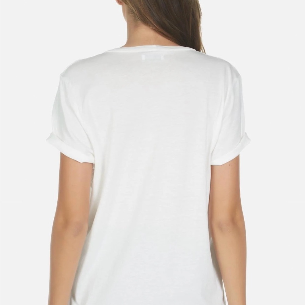 Lauren Moshi Wolf Rainbow Lightening Eye White Tee shirt Small - Picture 7 of 8